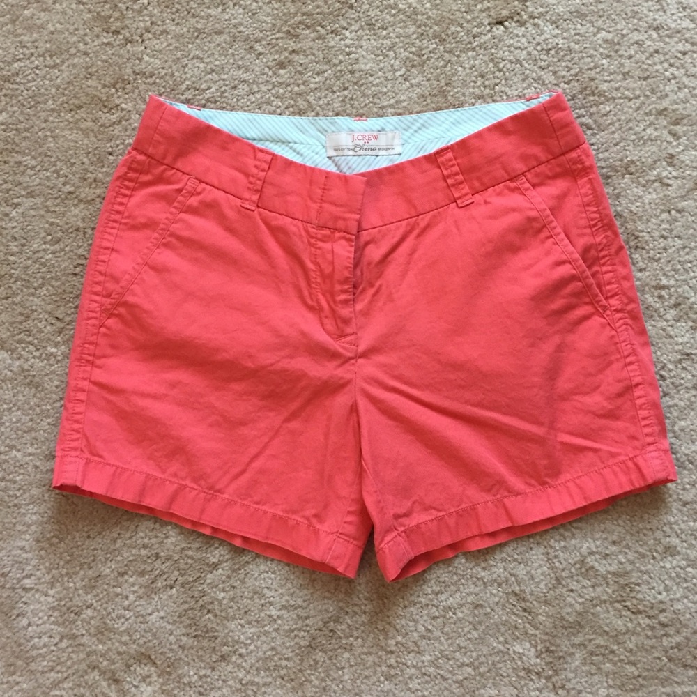 J. Crew Factory | Broken-In Chino Shorts | Orange